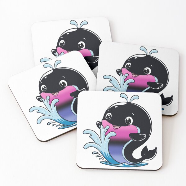 Item preview, Kawaii Omnisexual Whale - Omni Pride Design designed and sold by Travelslightly.