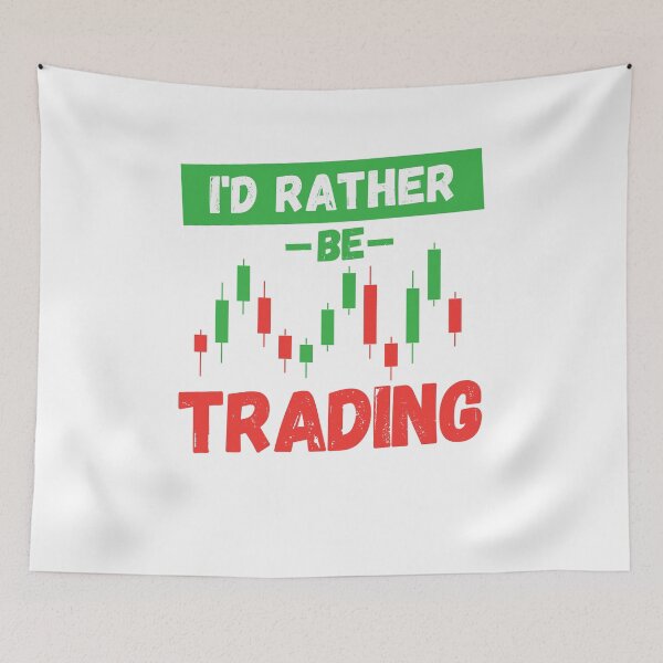 Item preview, Finance I'd Rather Be Trading Forex Traders Gift Crypto Investors Stock Market Lovers designed and sold by MouDantArts.