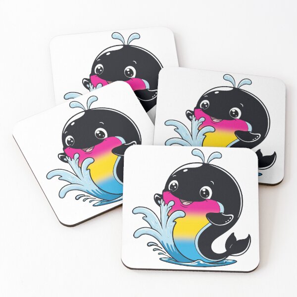 Item preview, Kawaii Pansexual Whale - Pan Pride Design designed and sold by Travelslightly.