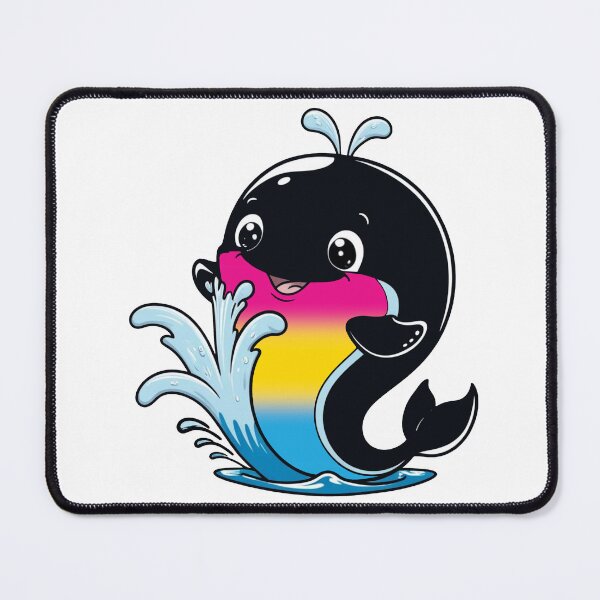 Item preview, Kawaii Pansexual Whale - Pan Pride Design designed and sold by Travelslightly.