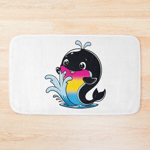 Item preview, Kawaii Pansexual Whale - Pan Pride Design designed and sold by Travelslightly.