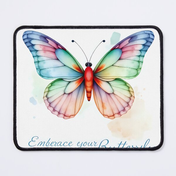 Item preview, Vibrant Butterfly Watercolor Motif designed and sold by Shirtastically.