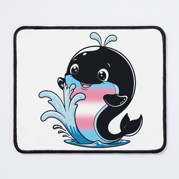 Item preview, Kawaii Transgender Whale - Trans Pride Design designed and sold by Travelslightly.