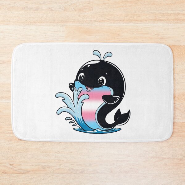Item preview, Kawaii Transgender Whale - Trans Pride Design designed and sold by Travelslightly.