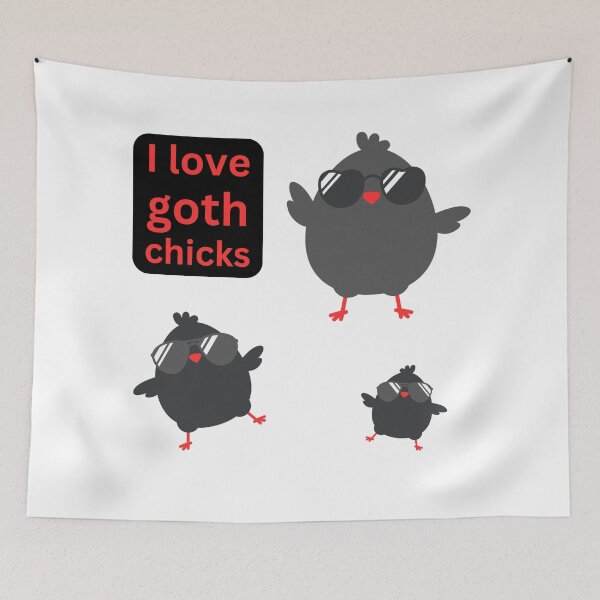 Item preview, I love goth chicks designed and sold by AnAwkwardOtter.