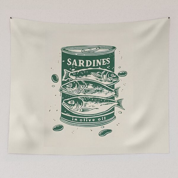 Item preview, Sardines can designed and sold by GoodOldVintage.
