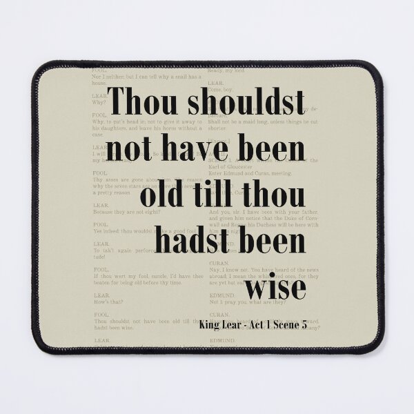 Item preview, Been Wise King Lear Shakespeare Quote Literature designed and sold by kakarikihill.