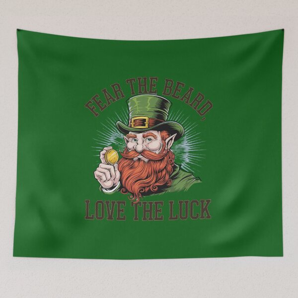 Item preview, FEAR THE BEARD,LOVE THE LUCK designed and sold by COWELLM.