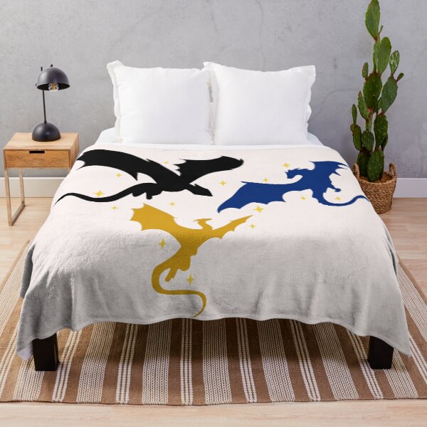 Item preview, Trio of Black, Gold and Navy Dragons designed and sold by Neadoodles.