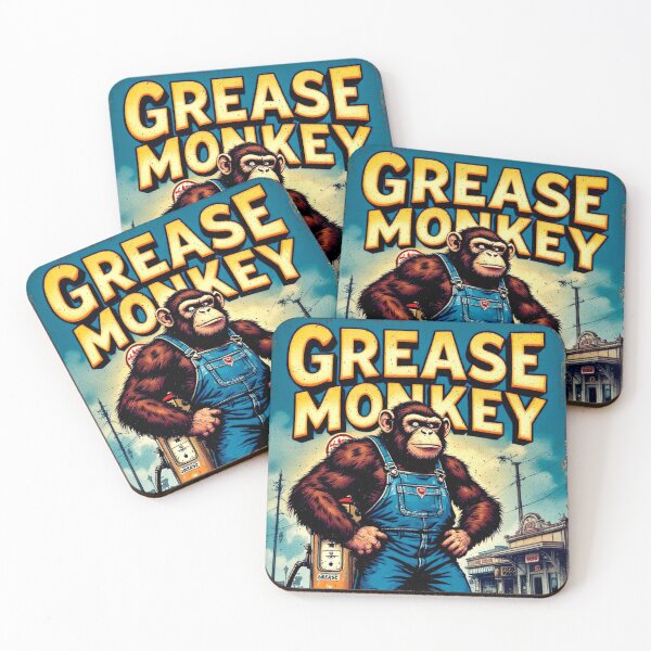 Item preview, Grease Monkey Vintage Poster designed and sold by SteadyRolling.