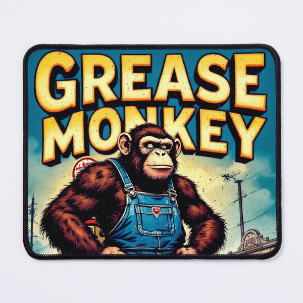 Item preview, Grease Monkey Vintage Poster designed and sold by SteadyRolling.