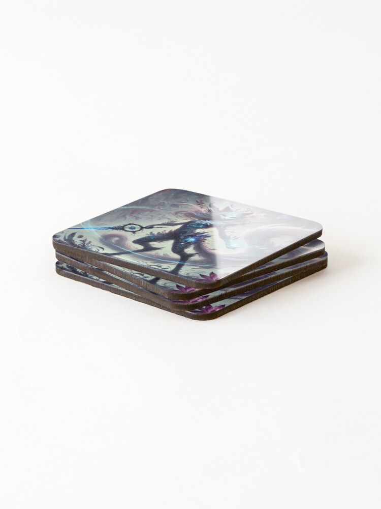 Thumbnail 4 of 5, Coasters (Set of 4), Florin : Riftwalker designed and sold by AbstractAnom.