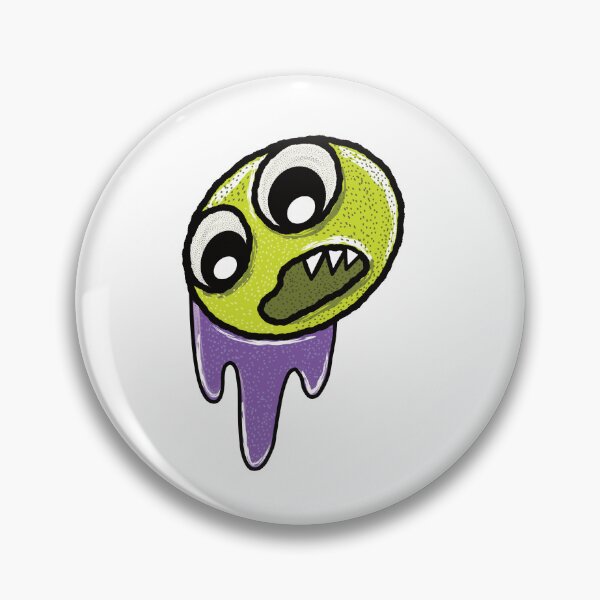 Item preview, Retro Graffiti Style Zombie Head With Purple Slime designed and sold by TheRainFamily.