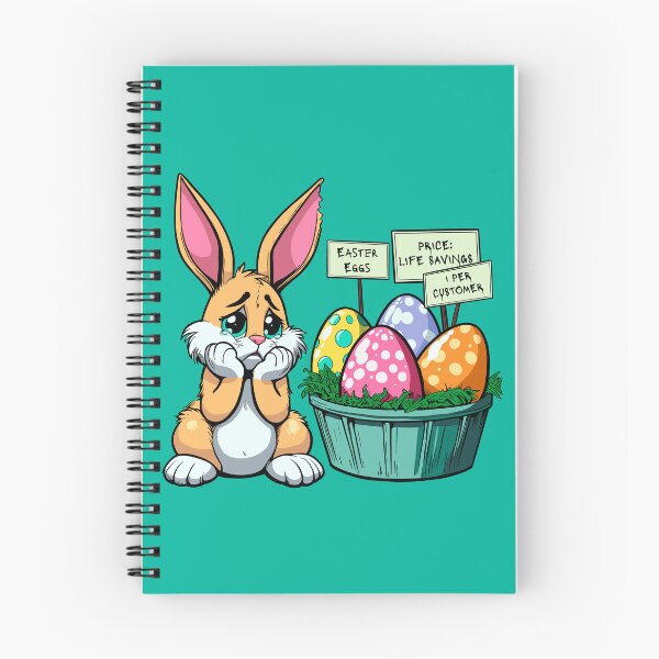 Item preview, Easter Bunny Sad Over Cost of Eggs designed and sold by Ghost on Toast.