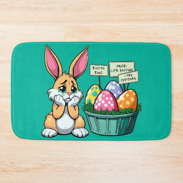 Item preview, Easter Bunny Sad Over Cost of Eggs designed and sold by Ghost on Toast.