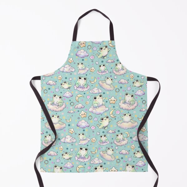 Item preview, Happy Kawaii Frogs in a Starry Sky designed and sold by CabbageLlamaStudio.