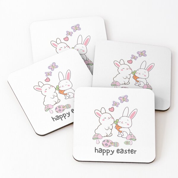 Item preview, Happy Easter, Adorable Happy Bunnies, Mushrooms, Easter Eggs designed and sold by AASparksDesigns.