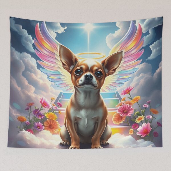 Item preview, Chihuahua heavenly embrace designed and sold by SlyfoxArtStudio.