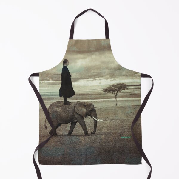 Item preview, Young Girl Standing on an Elephant’s Back – 1908 Vintage Print - dePace' designed and sold by mrpropcake.