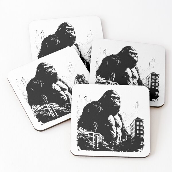 Item preview, Giant Gorilla King City Primate Monkey Ape Urban Attack designed and sold by inkoutninja.