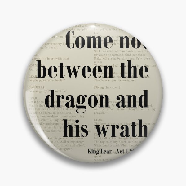 Item preview, Between the Dragon King Lear Shakespeare Quote Literature designed and sold by kakarikihill.
