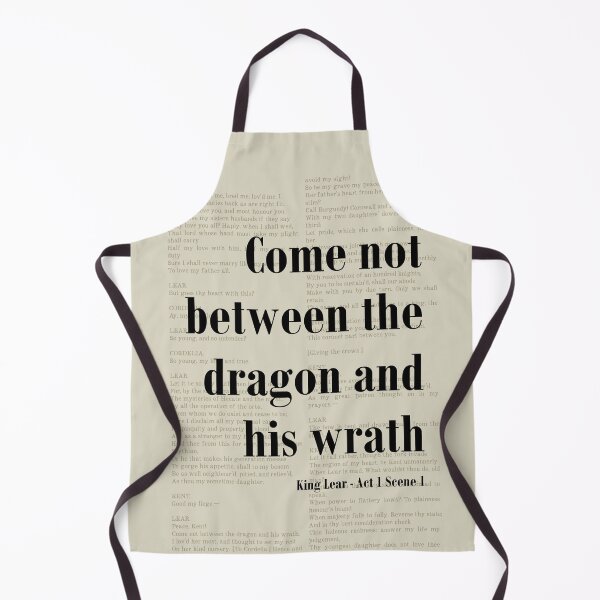 Item preview, Between the Dragon King Lear Shakespeare Quote Literature designed and sold by kakarikihill.