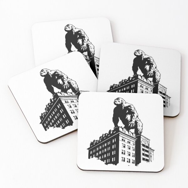 Item preview, Giant Gorilla King City Primate Monkey Ape Urban Attack designed and sold by inkoutninja.