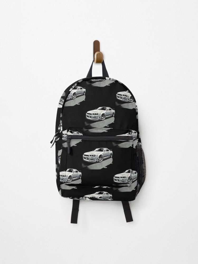 Thumbnail 1 of 3, Backpack, Sleek Dynamics: R34 Skyline GT-R designed and sold by ThrottleNThread.