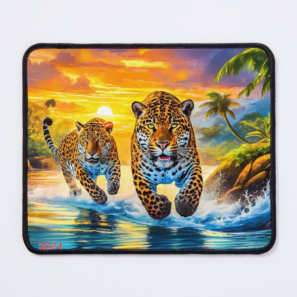 Item preview, Jaguars Along The River Design By Rich AMeN Gill designed and sold by RichAMeNGill.