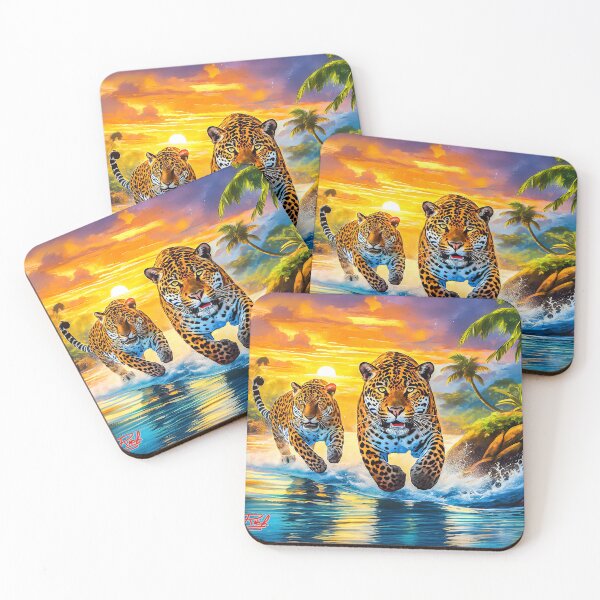 Item preview, Jaguars Along The River Design By Rich AMeN Gill designed and sold by RichAMeNGill.