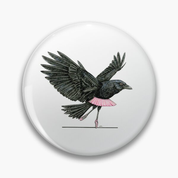 Item preview, Raven in toe shoes designed and sold by JimsBirds.