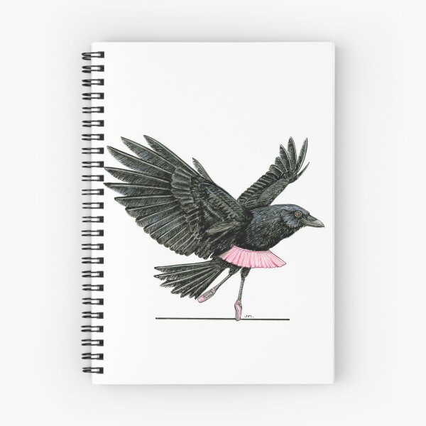 Item preview, Raven in toe shoes designed and sold by JimsBirds.
