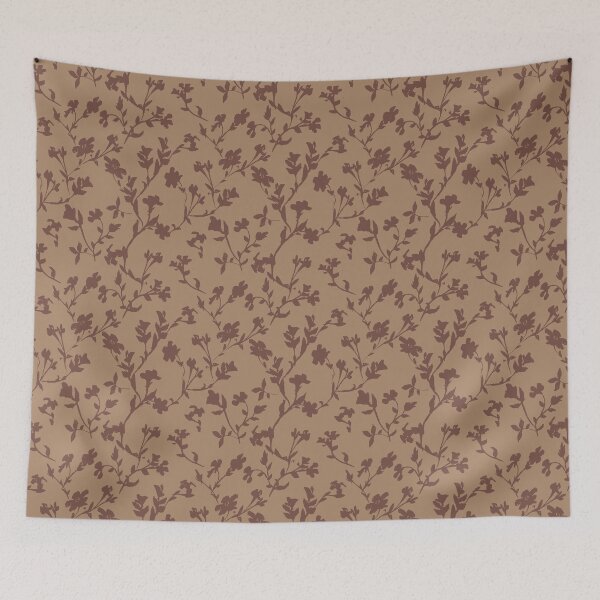 Item preview, Myrtle Floral Scatter in Chowning's Tan & Leather Saddle By Benjamin Moore. designed and sold by goodforsoulart.