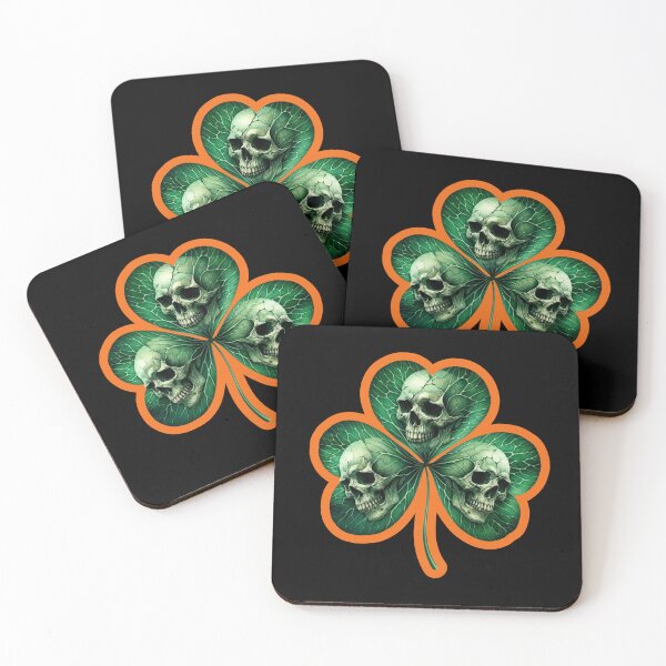 Item preview, Irish Shamrock Skeleton  designed and sold by WoodburyLake.
