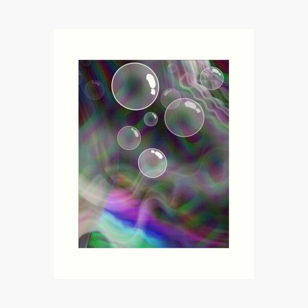 Aperçu de l'œuvre Bulles Graphique 2 créée et vendue par BluOddities.