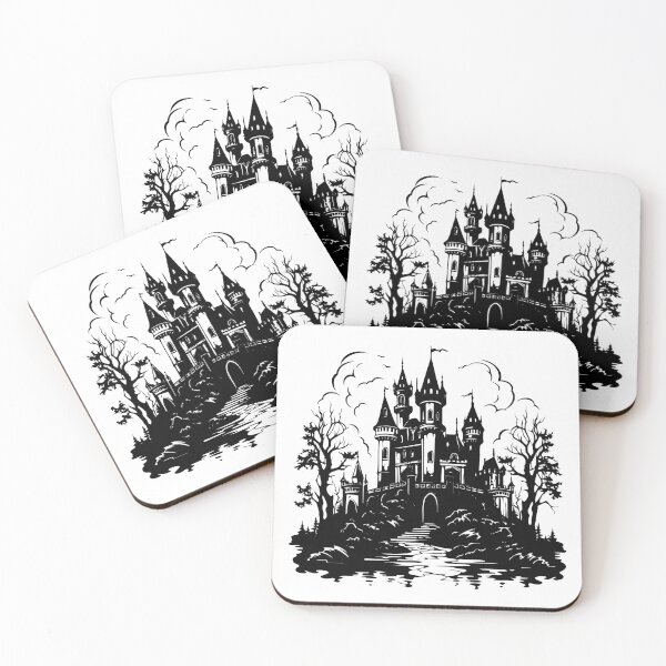 Item preview, Medieval Castle Gothic Palace Fortress Fantasy Fairytale designed and sold by inkoutninja.