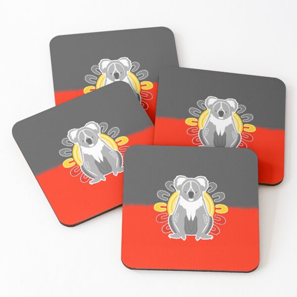 Item preview, Aboriginal Flag Koala Design designed and sold by LocalFamous.