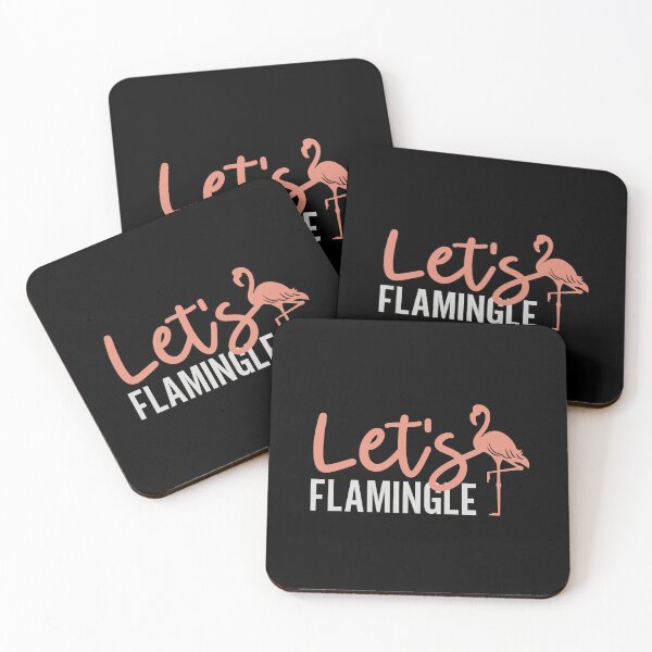 Item preview, Let’s Flamingle – Fun Typography Design designed and sold by YZGraphics.
