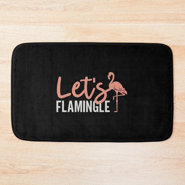 Item preview, Let’s Flamingle – Fun Typography Design designed and sold by YZGraphics.