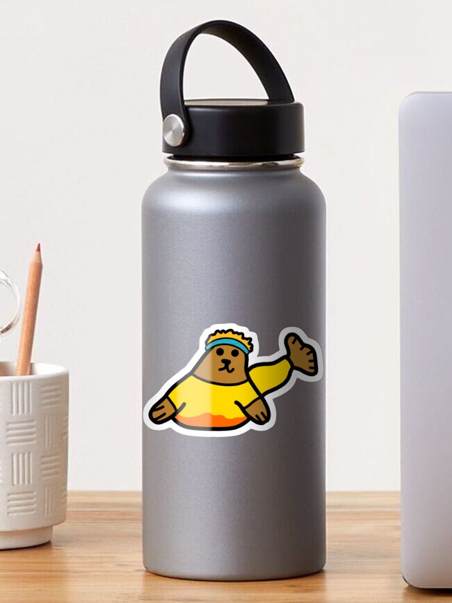 Thumbnail 1 of 3, Sticker, Exercise Seal designed and sold by tinywindow.