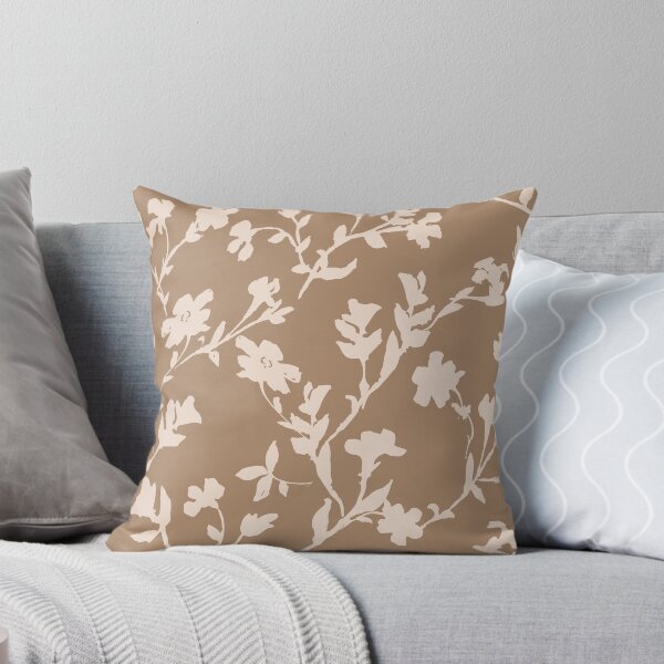 Item preview, Myrtle Floral Scatter  Tissue Pink & Chowning's Tan By Benjamin Moore. designed and sold by goodforsoulart.