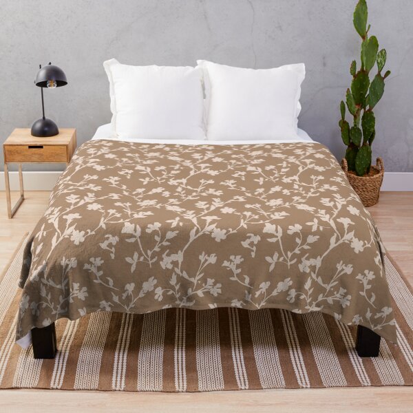 Item preview, Myrtle Floral Scatter  Tissue Pink & Chowning's Tan By Benjamin Moore. designed and sold by goodforsoulart.