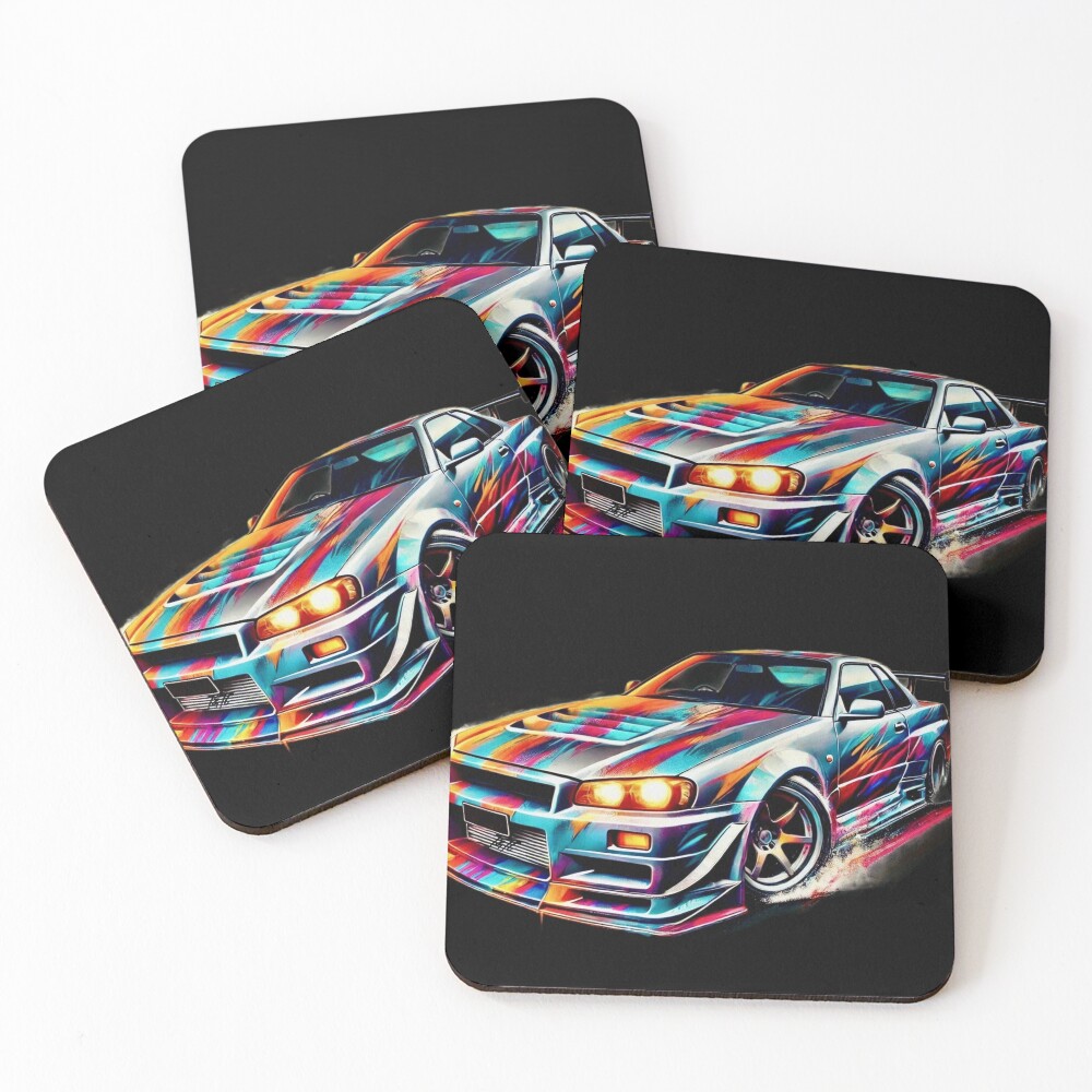 Item preview, Coasters (Set of 4) designed and sold by ThrottleNThread.