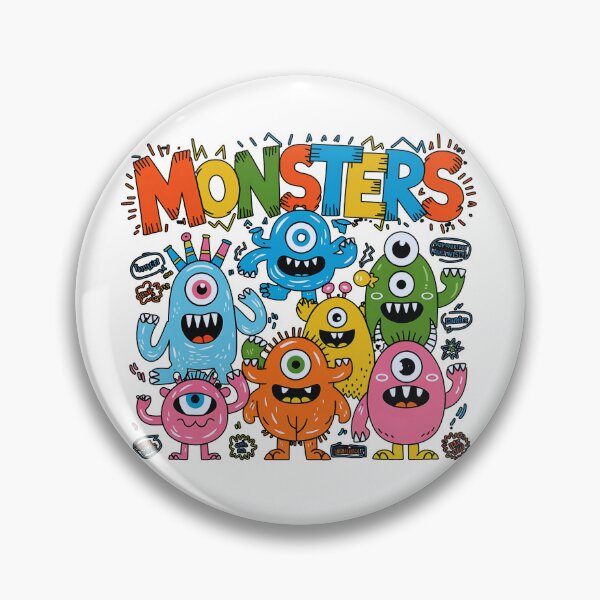 Item preview,  Monsters colorful designed and sold by PattaZone.