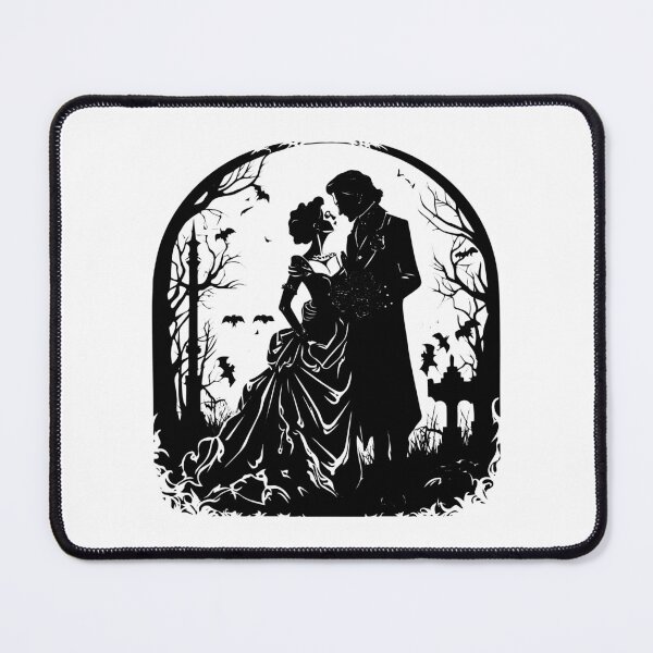 Item preview, Gothic Couple Wedding Dark Romance Victorian Black Lace  designed and sold by inkoutninja.