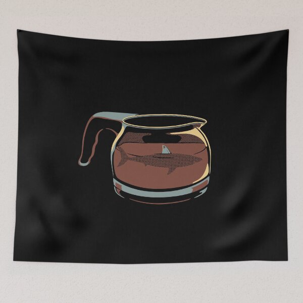 Item preview, Coffee Jar Shark - Dangerous and Caffeinated by Tobe Fonseca designed and sold by Tobe Fonseca®.