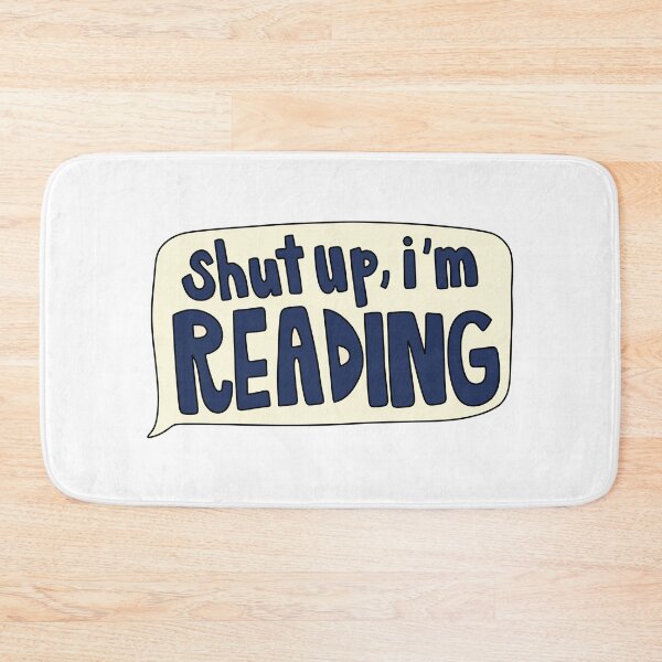 Item preview, Shut Up, I’m Reading Navy Speech Bubble  designed and sold by GraceMakes03.