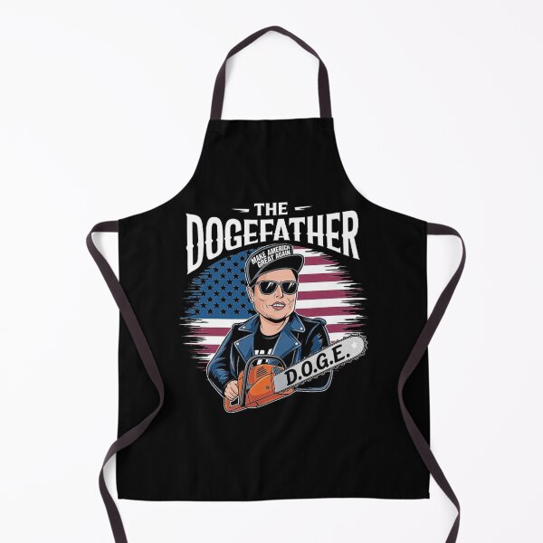Item preview, The Dogefather Meme - Funny Elon Musk Parody with American Flag designed and sold by love3617.