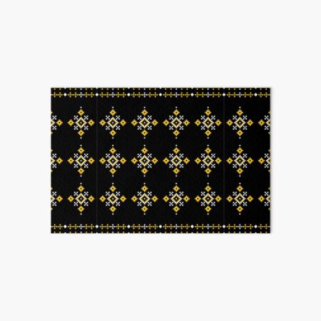 Vista previa del artículo con la obra «El diseño de tela de pixel art presenta un patrón floral único, un patrón sin costuras.», diseñado y vendido por ISASII.
