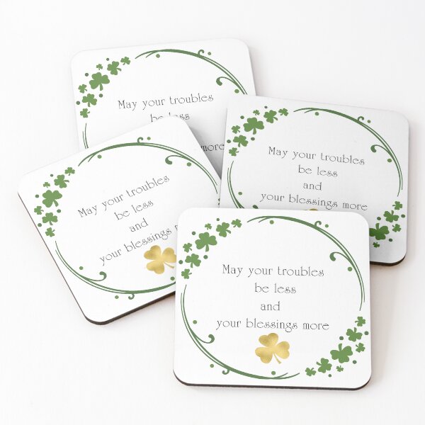 Item preview, Irish Blessing Shamrock Frame designed and sold by SugarPix Designs.